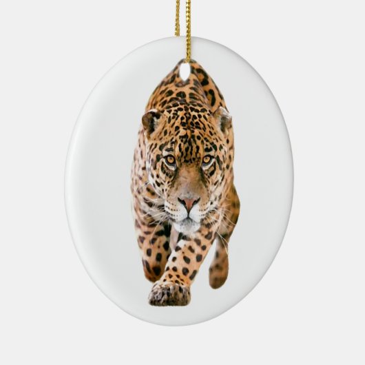 Walking Jaguar Eyes Keramisch Ornament (Rechts)