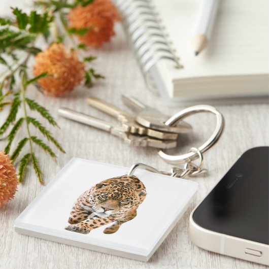 Walking Jaguar Eyes Sleutelhanger (Voorkant Rechts)