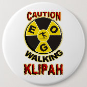 Walking Klipah Ronde Button 6,0 Cm (Voorkant)