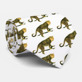 Walking Leopard Stropdas (Opgerold)