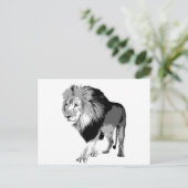 Walking Lion Briefkaart (Staand voorkant)