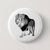 Walking Lion Ronde Button 5,7 Cm (Voorkant)