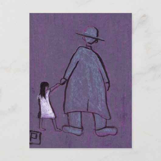 WALKING MET GRANDAD BRIEFKAART (Voorkant)