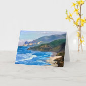 Walking My Dogs bij Devil's Slide Wenskaart Kaart (Gele Bloem)