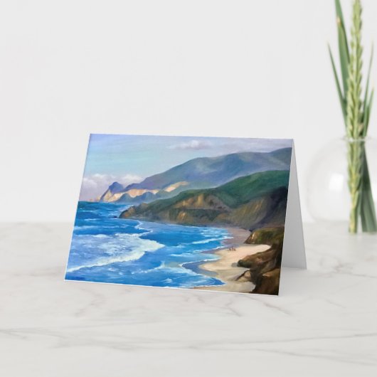 Walking My Dogs bij Devil's Slide Wenskaart Kaart (Voorkant)