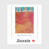 Walking on Country Aboriginal print sticker (Vel)