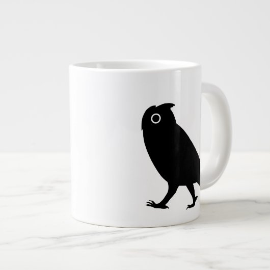 Walking Owl Silhouettes Grote Koffiekop (Voorkant rechts)