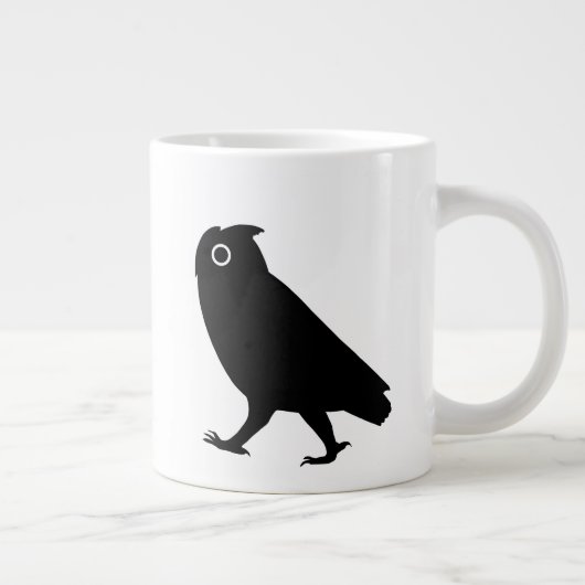 Walking Owl Silhouettes Grote Koffiekop (Rechts)