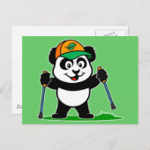 Walking Panda Briefkaart (Voorkant / Achterkant)