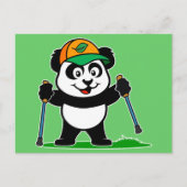 Walking Panda Briefkaart (Voorkant)