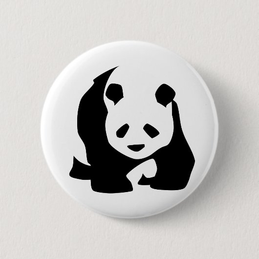 Walking Panda Ronde Button 5,7 Cm (Voorkant)