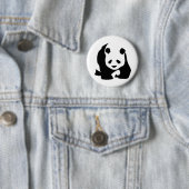 Walking Panda Ronde Button 5,7 Cm (In situ)