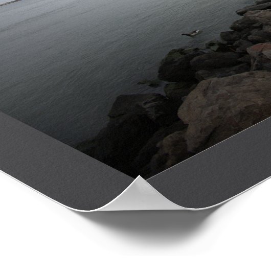 Walking Path by Ocean Poster (Hoek)