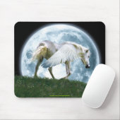 Walking Pegasus en Full Moon Fantasy Art Mousepad Muismat (Met muis)