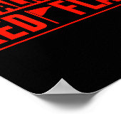 Walking Red Flag Meme Joke Red Flags Funny Red Fla Poster (Hoek)