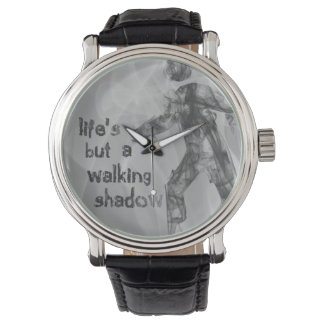 Walking Shadow - Shakespeare Macbeth Quote Horloge