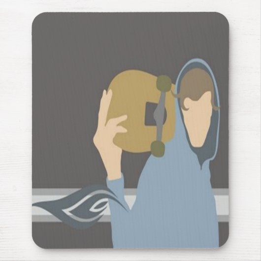 Walking Skater mousepad Muismat (Voorkant)
