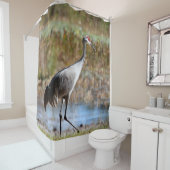 Walking Tall, Sandhill Crane Douchegordijn (In situ)