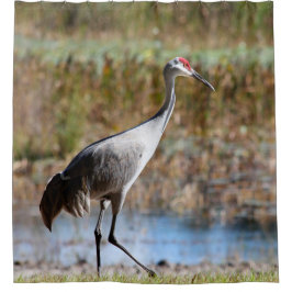 Walking Tall, Sandhill Crane Douchegordijn