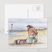 Walking the dog - 02 briefkaart (Voorkant / Achterkant)