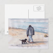 Walking the dog - 05 briefkaart (Voorkant / Achterkant)
