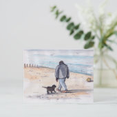 Walking the dog - 05 briefkaart (Staand voorkant)