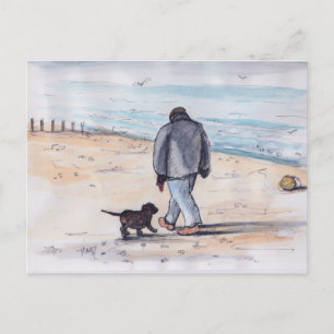Walking the dog - 05 briefkaart