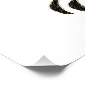 Walking Tiger Drawing - Inkt Poster Design (Hoek)