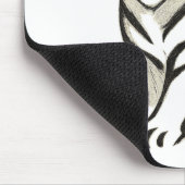 Walking Tiger Tekening - Inkt Muismat Ontwerp (Hoek)