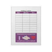 Walking Tracker Gezondheid en Fitness Notitieblok (Linkerzijde)