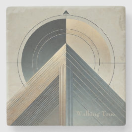 Walking True Stenen Onderzetter