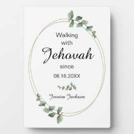 Walking with Jehovah since Baptism Eucalyptus Fotoplaat
