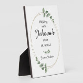 Walking with Jehovah since Baptism Eucalyptus Fotoplaat (Zijkant)