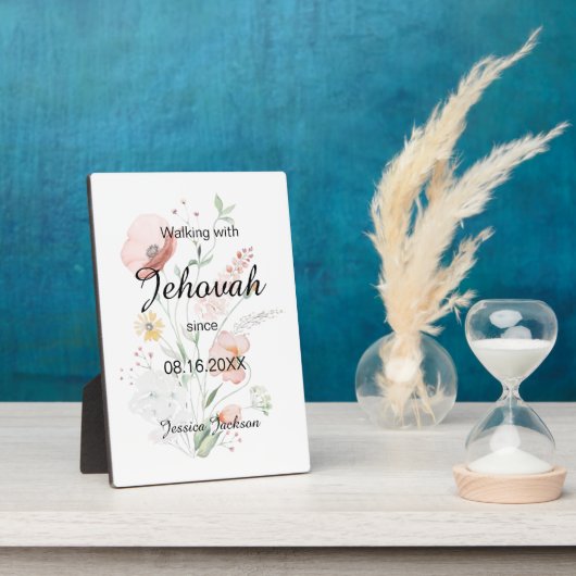 Walking with Jehovah since Baptism Fotoplaat (Zijkant)