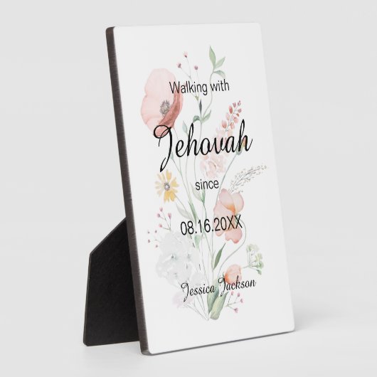 Walking with Jehovah since Baptism Fotoplaat (Zijkant)