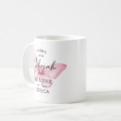 Walking with Jehovah Since Butterfly Baptism Mug Koffiemok (Voorkant links)