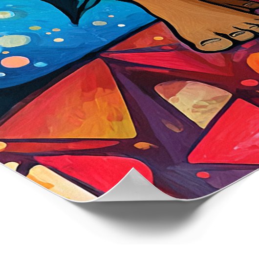 Walking with Jesus Poster (Hoek)