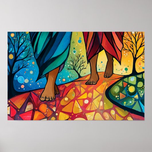 Walking with Jesus Poster (Voorkant)