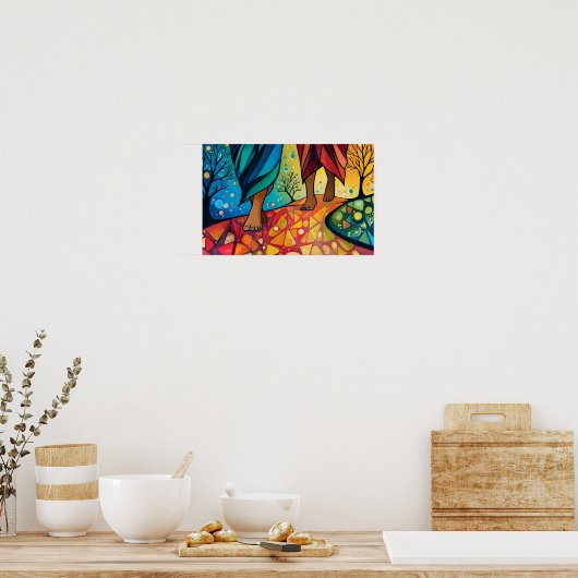 Walking with Jesus Poster (Keuken)