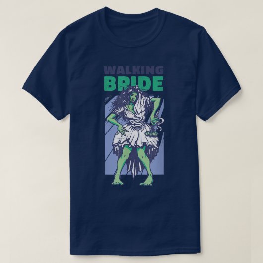 Walkingbride zombie t-shirt (Design voorkant)
