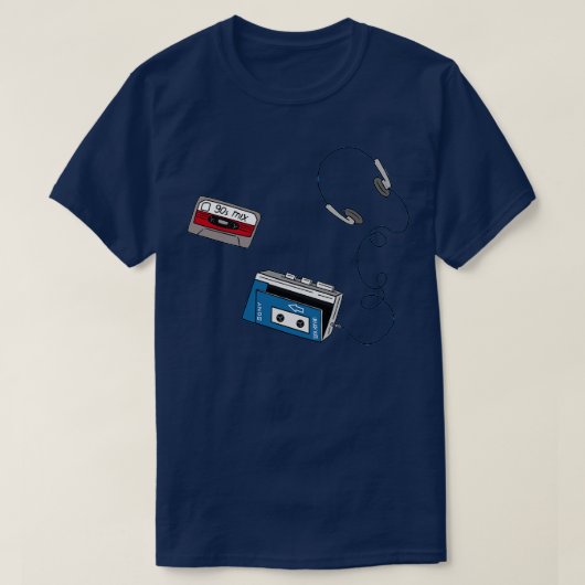 Walkman 90s mix t-shirt (Design voorkant)