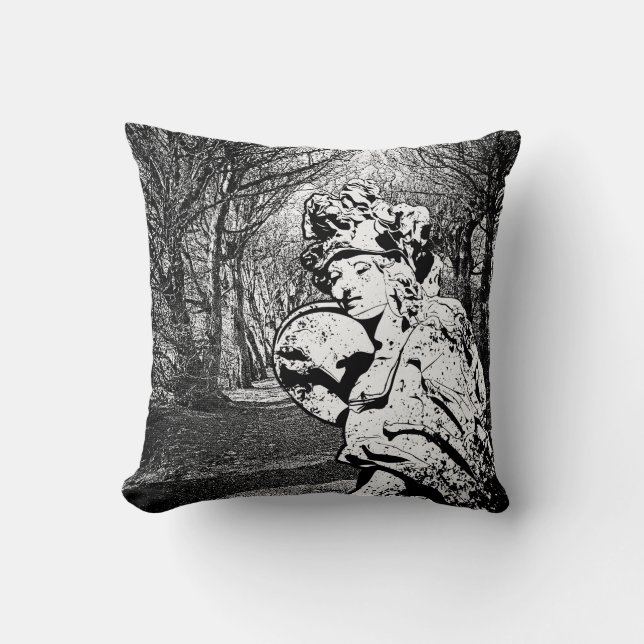 Walküre - Skulptur mit Baum-Arkade Kussen (Voorkant)