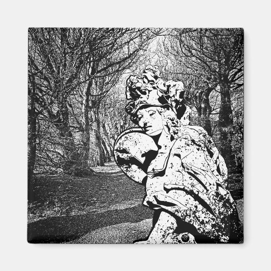 Walküre - Skulptur mit Baum-Arkade Magneet (Voorkant)