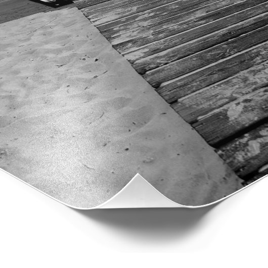 Walkway naar de rivier foto afdruk (Hoek)