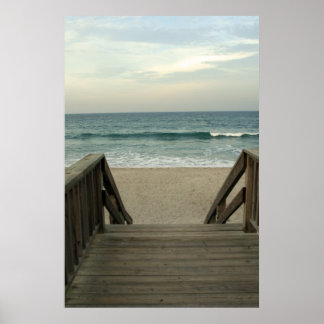 Walkway naar de strand poster