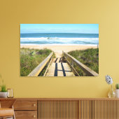Walkway naar het strand canvas afdruk (Insitu (Woonkamer))