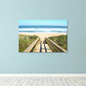 Walkway naar het strand canvas afdruk (Insitu (Houten vloer))