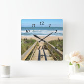 Walkway naar het strand vierkante klok (Huis)