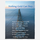 Walkway op de oceaan met beboste pilleeuwen fleece deken (Voorkant)