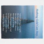 Walkway op de oceaan met beboste pilleeuwen fleece deken (Voorkant (Horizontaal))